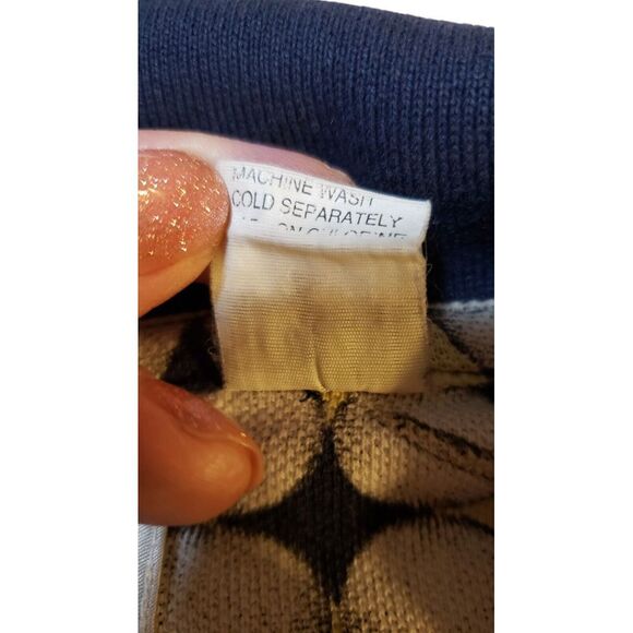 Vintage Penguin Sport Polo Shirt Mens Navy Medium All Over Golf Print Gorpcore - Picture 13 of 15